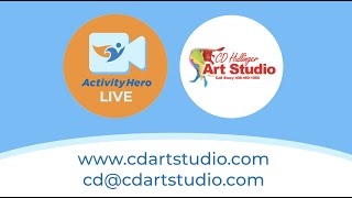 ActivityHero LIVE  CD Art Studio  FREE Online Kids Class [upl. by Haggai]