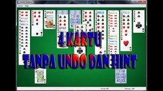 Spider Solitaire 4 Kartu Tanpa Undo Dan Hint [upl. by Pansie]