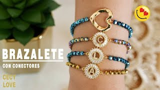 TIP PARA BRAZALETE CON ELASTICO Con Cecy Love Bisuteria [upl. by Petulia]