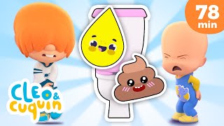 Potty Training Song and more nursery rhymes for Kids by Cleo and Cuquin [upl. by Atipul]