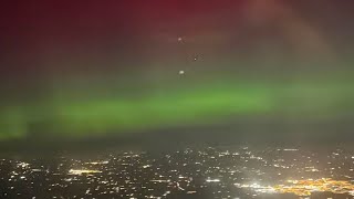 Noorderlicht Groningen aurora borealis op 10 oktober 2024 met drone [upl. by Robison737]