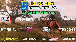 i3 1115G4 Intel UHD Graphics Gaming Test  2021 [upl. by Attenev]