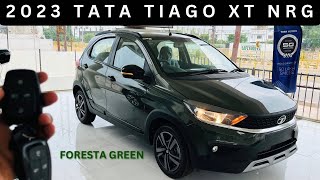 2023 Tata Tiago XT NRG  Foresta Green  Manual  New 2023 Tata Tiago XT NRG Detailed Review [upl. by Gonyea]