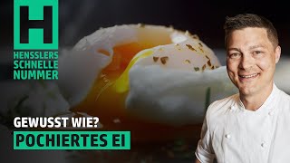 Schnelles Pochiertes Ei Rezept von Steffen Henssler  Günstige Rezepte [upl. by Arita]