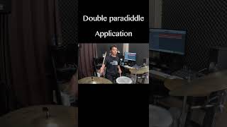 shorts Double paradiddle Application drums paradiddle ドラムレッスン ドラム基礎 [upl. by Leveridge]