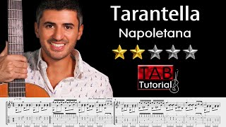 Tarantella Napoletana  Fingerstyle Guitar Tutorial  Sheet amp Tab [upl. by Llieno]