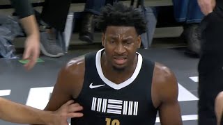 Jaren Jackson Jr Gets Double Technical amp Is Ejected After Reaction to a NoCall [upl. by Kathryne]