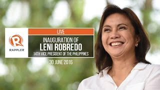 LIVE Inauguration of Leni Robredo [upl. by Elyn]