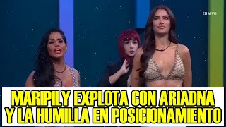 MARIPILY EXPLOTA Y HUMILLA A ARIADNA EN POSICIONAMIENTO LA CASA DE LOS FAMOSOS 4 EN VIVO [upl. by Pilif]