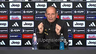 Conferenza stampa ALLEGRI pre MonzaJuve quotIl mio futuro Vi spiego RabiotScudetto Non entroquot [upl. by Eluk]