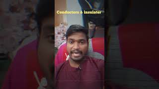 Difference between conductors amp insulators conductor insulators physics shortvideo [upl. by Nhtanhoj]