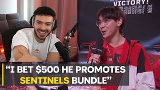 Tarik Reacts To Sentinels Player Interview After Crowning Champions [upl. by Lamok]