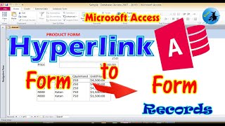 ms access hyperlink to form records  ms access  Rover [upl. by Gearard19]