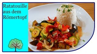 Ratatouille aus dem Römertopf  schnell und lecker zubereitet [upl. by Kennie]