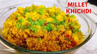 Millet khichdi  Homemade healthy and tasty millet khichdi  Weight loss recipe  Happy cooking [upl. by Hoj]