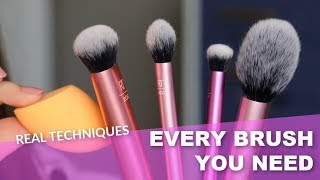 The Best Makeup Brushes from Real Techniques  Bailey B [upl. by Neb]