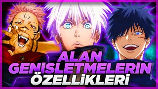 TÜM ALANSAL GENİŞLETMELER VE ÖZELLİKLERİ  Jujutsu Kaisen Türkçe [upl. by Enimzaj]