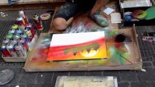 Awesome Street spray paint art [upl. by Oakes]