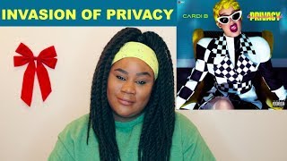 Cardi B  Invasion of Privacy Album REACTION [upl. by Anileh629]