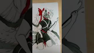 Hazbin Hotel Vaggie hazbinhotel vaggie art drawing artistdrawing traditionalart fanart [upl. by Carolynn]