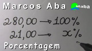 PORCENTAGEM E REGRA DE 3 [upl. by Terej999]