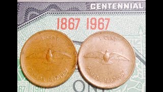 18671967 Penny Commemorating 100th Anniversary Of Canada [upl. by Nore94]