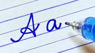 How to write English capital and small letters  Cursive writing a to z Cursive abcd  letters abcd [upl. by Inotna374]