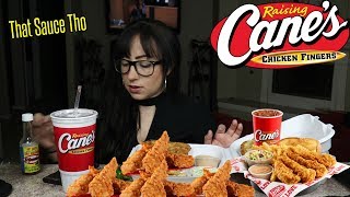 RAISING CANES MUKBANG  EATING SHOW [upl. by Dnalerb978]