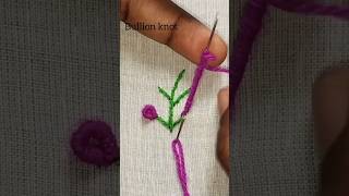 Embroidery design for beginners hand embroideryembroidery youtubevideoshorts [upl. by Aeynod660]