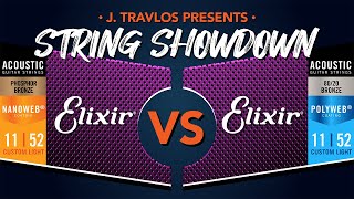 String Showdown Elixir Nanoweb Phosphor Bronze vs Elixir 8020 Polyweb Acoustic Guitar Strings [upl. by Barbaraanne]