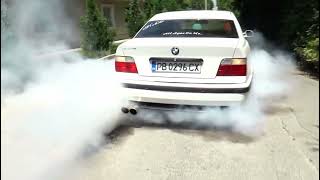 E36 M50B25 Burnout 🚀 [upl. by Orodisi397]