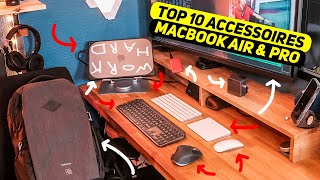 TOP 10 des meilleurs ACCESSOIRES MacBook Air et MacBook Pro  En déplacement et à la maison [upl. by Manfred]