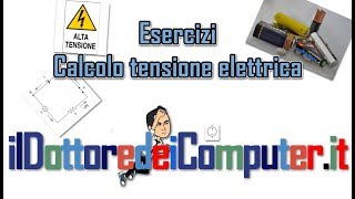 Elettrotecnica e Circuiti elettrici  Esercizio calcolo tensione e CLAMOROSAMENTE corrente ep17 [upl. by Volding407]