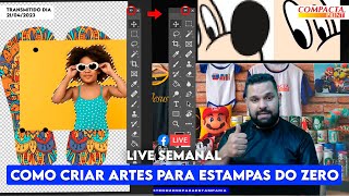 Como Criar Artes Para Estamparia do ZERO  Aprenda e se TORNE um DESIGNER PROFISSIONAL  Photoshop [upl. by Acysej]