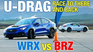 UDRAG 2022 Subaru BRZ vs 2022 Subaru WRX [upl. by Eunice431]