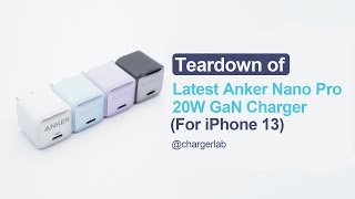 Teardown of Latest Anker Nano Pro 511 Charger 20W GaN Charger For iPhone 13 [upl. by Felix]