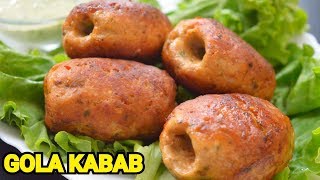 Chicken GOLA KABAB In PAN Original RESTAURANT Recipe by YES I CAN COOK NoOven GolaKababInPan [upl. by Anaynek363]