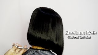 medium BOB HAIRCUT tutorial  potong rambut model bob 2022 [upl. by Bore98]