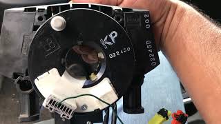 2010 Nissan Versa B1049 B1054 Airbag Espiral Cable  Spiral Cable  Combination Switch [upl. by Ayekan]