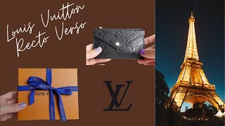 Louis Vuitton Recto Verso Unboxing in Empreinte Leather  Whats fit in it  Review [upl. by Ymmat]