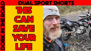 The MOST ESSENTIAL Piece of Safety Gear for OffGrid Dual Sport and ADV Riding Dual Sport Shorts [upl. by Yarehs]