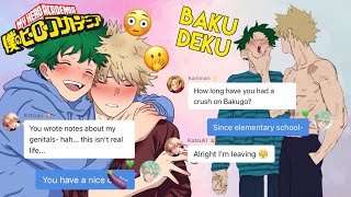 DEKU HAS NO FILTER 🧡💚  BakuDeku Truth Quirk  MHA Texting Story [upl. by Aidan612]