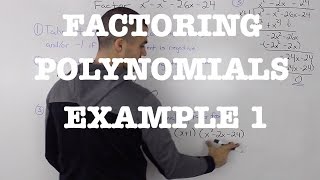 MHF4U 36  factoring polynomials example 1 [upl. by Hylan339]