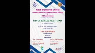 SILVER JUBILEE MEET 2024 FOR BATCH 1999  KONGU ENGINEERING COLLEGE ON 13072024 [upl. by Ennywg]