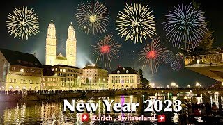 31st Night Celebration In Zurich City Switzerland  New year 2023 [upl. by Eniawtna691]