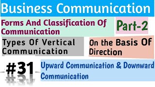 31 Unit1 Introduction to business communicationUpward amp Downward CommunicationVertical Comm [upl. by Zilla]