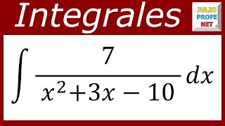 INTEGRACIÓN POR FRACCIONES PARCIALES  Ejercicio 1 [upl. by Hanus]