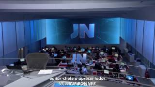 HD  Jornal Nacional  Encerramento  13052015  Globo [upl. by Helmer]