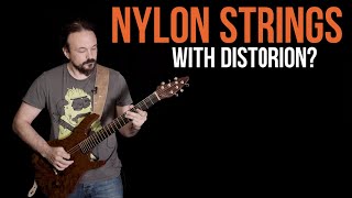 Testing a nylonstring guitar with distortion [upl. by Denbrook]