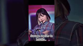 Savage replies to Insults shorts wannabe savage kpop [upl. by Nuhsar830]